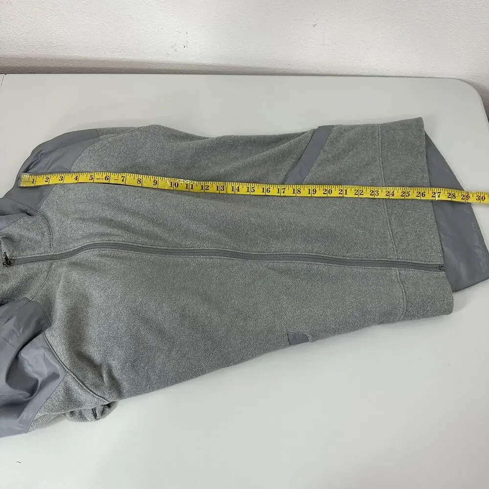 Under Armour Jacket Womens Medium Performance‎ Fleece Gray Loose Zip Cold Gear